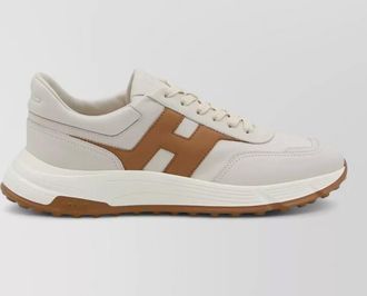 Hogan leather and mesh low-top sneakers