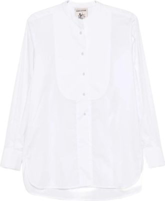 Semicouture Kiley Katoenen Shirt - Dames - Overhemden - Wit - L - Katoen - Overhemden