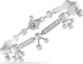 Bulgari Astrale 18K White Gold 1.45ct Diamond Bracelet BV07-060426