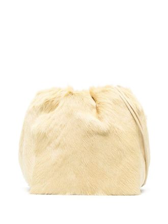 Jil Sander Schoudertas met trekkoord - Beige
