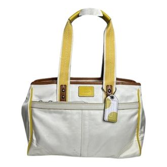 Coach Pre-owned Tote Bags, female, White, Size: ONE SIZE Pre-owned Tote Bag