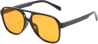 Generic Mens And Womens Vacation Sunglasses Sports Outdoor Large Frame Sun Glasses(Orange)