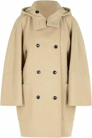 Max Mara Arturo1234 Beige Wool Blend Coat