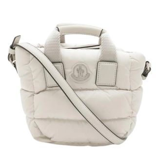 Moncler Pre-owned Cross Body Bags, female, White, Size: ONE SIZE Pre-owned Micro Caradoc Nylon 2way Bag