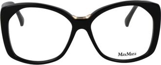 Max Mara MA-1066015 Butterfly Acetate Eyeglasses - Black