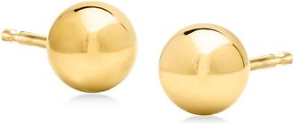 Ross-Simons Italian 6mm 18kt Yellow Gold Ball Stud Earrings