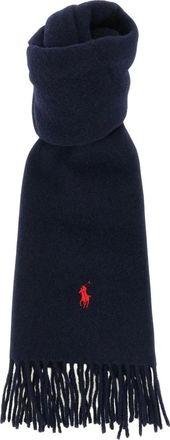 Polo Ralph Lauren Bufanda con flecos de poni - Accessories - Mujer - Azul - ONE SIZE