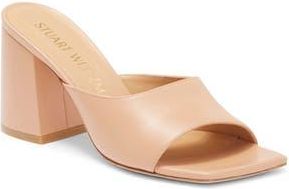 Stuart Weitzman Tia 85 Flare Block Sandal in Ginger at Nordstrom Rack, Size 6.5