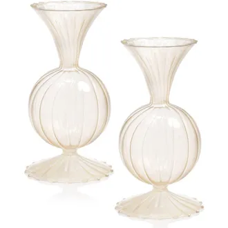 Zodax Treviso Alta Set of 2 Vases in Very Light Yellow at Nordstrom Rack