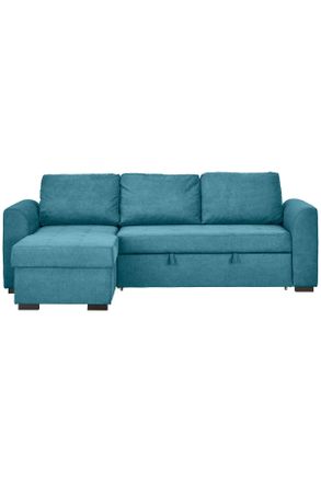 Xora Ecksofa, Petrol, Textil, F&uuml;llung: Schaumstoff, L-Form, links montierbar, rechts montierbar, 243x155 cm, Typenauswahl, Stoffauswahl, Hocker erh&auml;ltlich,