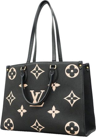 Louis Vuitton Beige Black Tote Bag (Pre-Owned)
