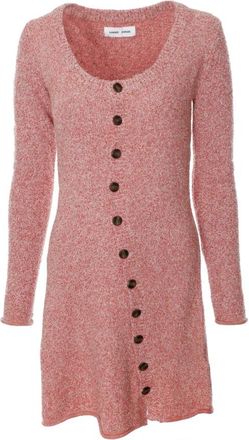 Sams&oslash;e & Sams&oslash;e Gebreide Mini Jurk - Dames - Kleedjes - Roze - M - Leer - Kleedjes