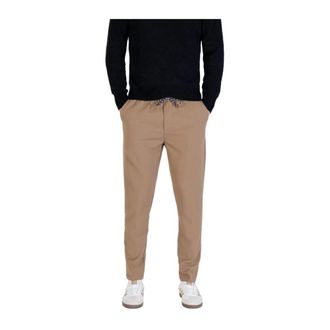 Gianni Lupo Slim-fit Trousers, male, Beige, XL, Lace-Up Front Pocket Trousers