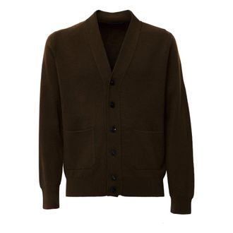 FILIPPO DE LAURENTIIS Cardigan Milano Rib - - Knitwear - Uomo - Marrone - 3XL