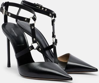 Tom Ford Salones destalonados Harness de piel