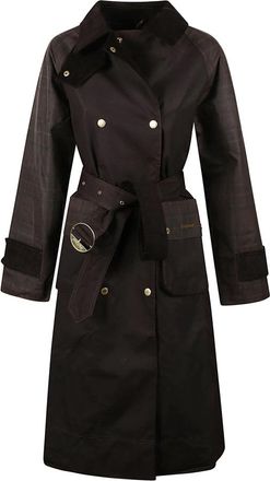 Barbour Elva Wax Jacket - Dames - Trenchcoats - Groen - XS - Katoen - Jassen