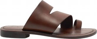 Free People Womens Abilene Top Loop Sandal In Oak Leather