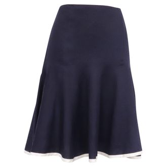 Ralph Lauren Lauren Ralph Lauren Flared Mini Skirt in Purple Linen