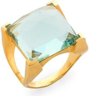 Dean Davidson Plaza Semiprecious Stone Ring in Aquamarine/Gold at Nordstrom, Size 8