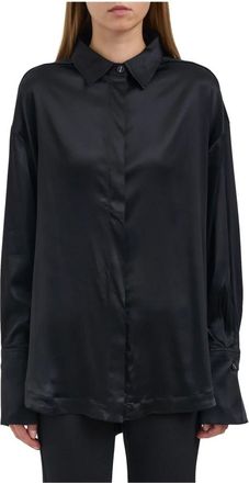 Thom Krom Overhemden, Dames, Zwart, S, Mwh 19 Shirt