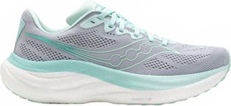 Saucony Womens Ride 19 Shoes In Cloud/aqua