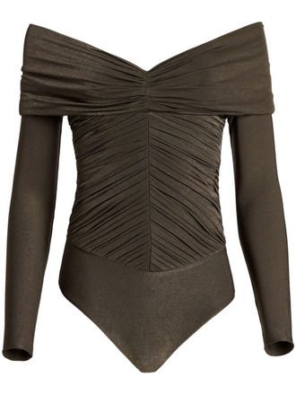 Khaite Body The Panza con spalle scoperte - Marrone