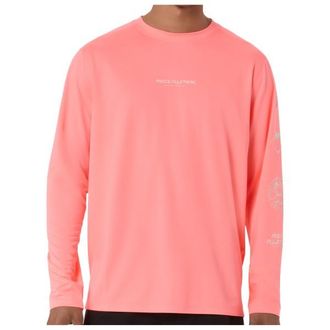 Asics Fujitrail Logo L/S Top Laufshirt f&uuml;r Herren | rot