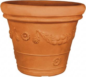 Monacis Vaso De Pol&iacute;mero Monacis Con Doble Borde Fest&oacute;n Terracota &Oslash;65 (60x50h)