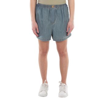 Moschino Faded Cotton Denim Shorts