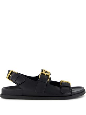 Valentino Garavani VLogo Signature buckle-detail sandals - Black
