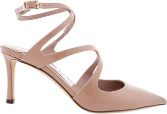 Jimmy Choo London Azia Patent Leather Slingback Pumps, Brand Size 34.5 ( US Size 4.5 )