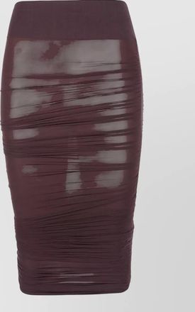 Wolford high waist skirt ruched sheer overlay