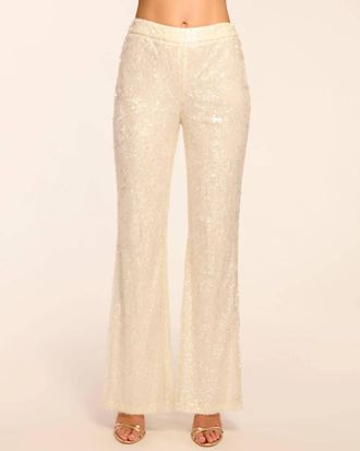 Ramy Brook Olivian Pant In White Sequin