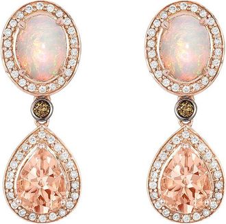 Le Vian 14K Strawberry Gold 3.10 Ct. Tw. Diamond & Gemstone Earrings