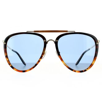 Gucci zonnebril GG0672S 004 Havana Blue