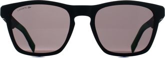 Lacoste L6018S 002 mat zwart grijze zonnebril