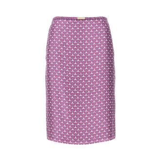 Gucci Horsebit pattern silk skirt Woman 40