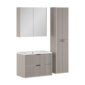 Vicco Conjunto De Muebles De Ba&ntilde;o De 4 Piezas Ruford, Cachemira, 4 Partes, Vicco