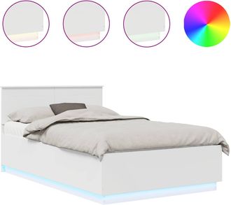 vidaXL Estructura De Cama 135 X 190 Cm Madera De Ingenier&iacute;a Vidaxl
