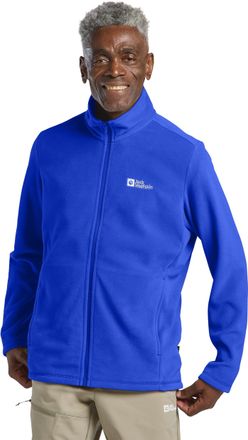 Jack Wolfskin Fleecejacke JACK WOLFSKIN TAUNUS FZ M, Herren, Gr. M, blau (vibrant blau), Fleece, Obermaterial: 100% Polyester, Jacken Fleecejacke, Windabweisend, at