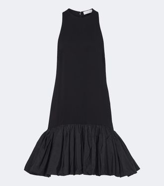 Stella McCartney Vestido corto de tafet&aacute;n y cady