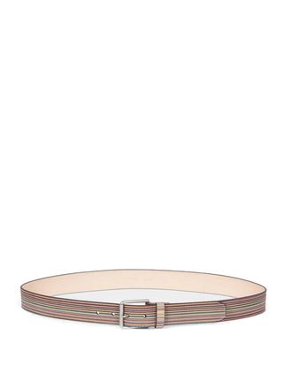 Paul Smith Classic Multistripe Belt With Relief