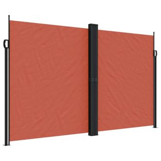 Berkfield Home Retractable Side Awning Terracotta 200x1000 cm in Burnt Orange