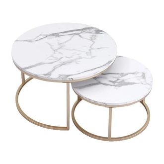 OEM Table Basse, Design Gain De Place, Esth&eacute;tique &Eacute;l&eacute;gante, 60cm Et 40cm