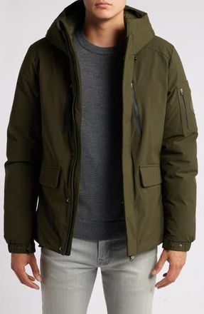 Save The Duck Hiram Water Repellent Hooded Coat in Land Green at Nordstrom Rack, Size Xx-Large