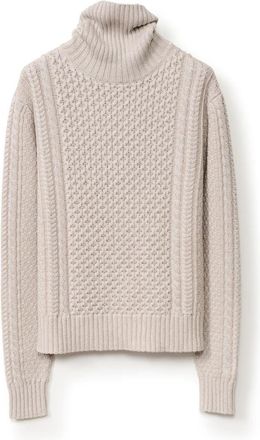 Fabiana Filippi Turtleneck Trui - Dames - Coltruien - Grijs - M - Wol - Truien & Vesten