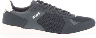 HUGO BOSS Heren Extreme Suede Hardlooptrainers (Donkerblauw/Wit)