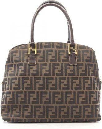 Fendi Pre-owned Fendi Zucca Canvas Dome Satchel Ladies IJPJ0N8PHEEJY5SA