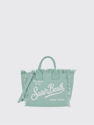 MC2 Saint Barth Borsa a mano Colette da bambina in canvas con stampa tropicale
