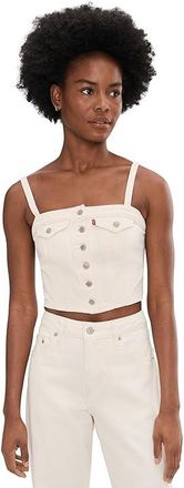 Levi's Denim Tube Vest Womens Jacket Blank Impact : XS, Cotton/Denim